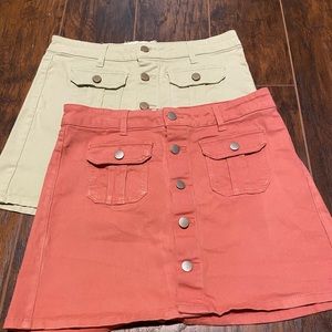 Button up skirts